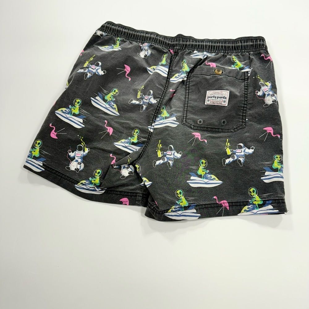 Party Pants Alien Print Swim Shorts Medium - Picture 7 of 13